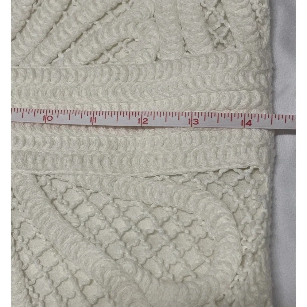 Maje Renaldi Sheath Mini Dress Ivory Cream White Crochet Women's Size 2‎